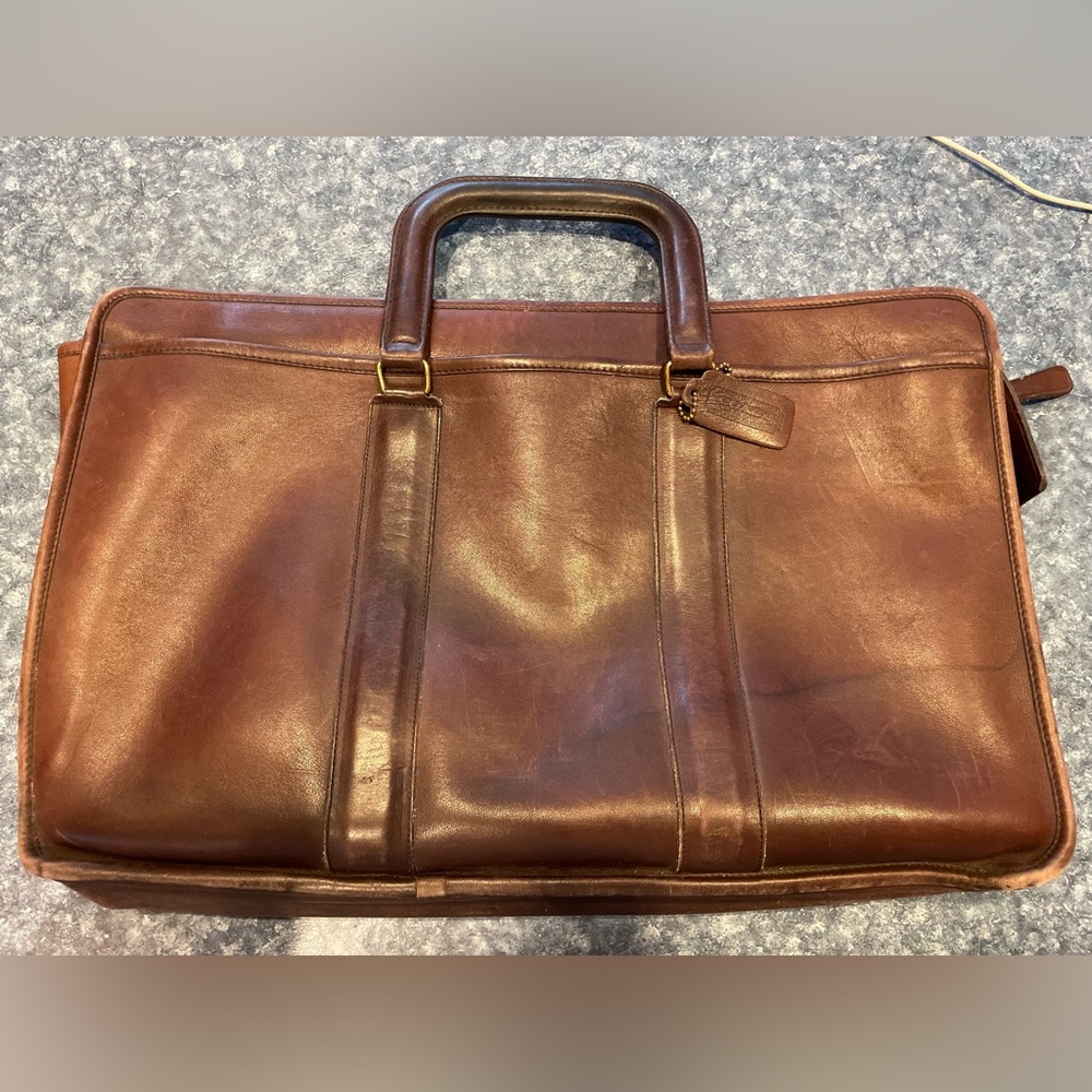 Vintage Coach leather briefcase